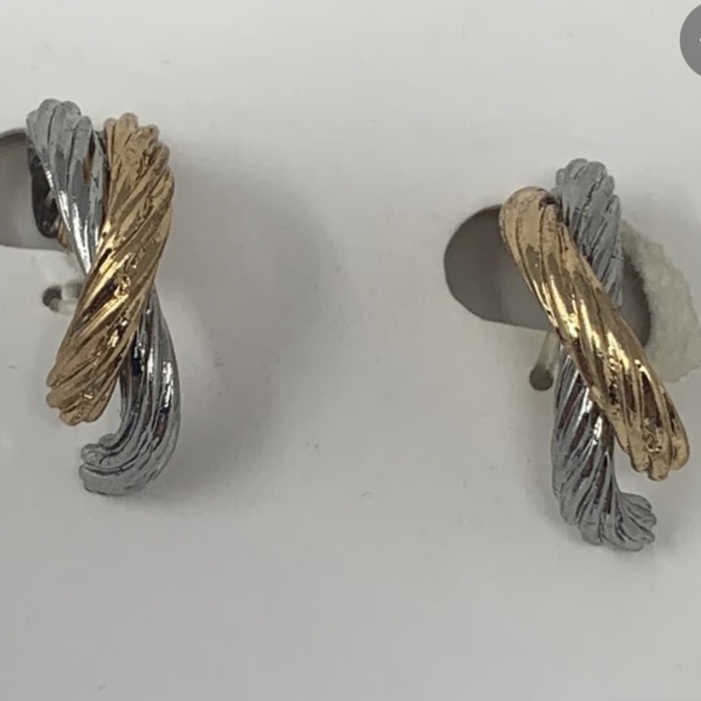 Zara Mixed Metal Twist Earrings